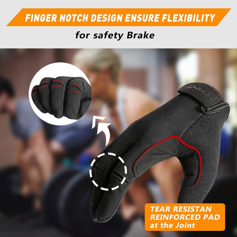 RYMNT Full Fingers Workout Gloves for Women & Men - Gym Gloves with Extra Grip Foam Padding & Anti-Slip for Fitness, Training & Cycling - Image 3